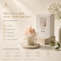 Lilin Aroma Tulip Buatan Tangan Grosir, Lilin Kedelai Dekoratif, Lilin Bunga dengan Aroma, Warna, dan Logo Kustom, Pabrik OEM