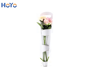 Paper flower box round cardboard flower box for rose flower packaging