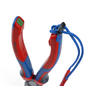 Alicates universales Knipex de 180 mm con mandíbula lisa, grado industrial, acero al cromo vanadio, mango de agarre suave, herramienta multifuncional - Product Image 1