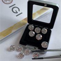 Diamante Cultivado en Laboratorio CVD, Corte Brillante Redondo Excelente, Color D, Claridad VVS1, 1CT 2CT 3CT 4CT 5CT, Blanco, Certificado IGI, para Joyería