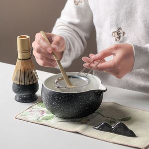 Tazón de Cerámica para Matcha de Estilo Japonés y Moderno, con Boquilla, Batidor de Matcha, Tazón para Té, Juego de Utensilios para la Ceremonia del Té - Product Image 3