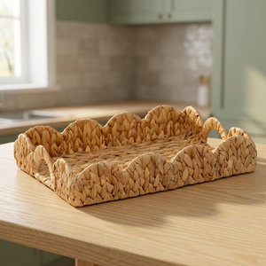 Panier de rangement multifonctionnel en jacinthe d'eau, fait main, écologique, style vintage, de petite taille, pour fruits, vente en gros - Product Image 2