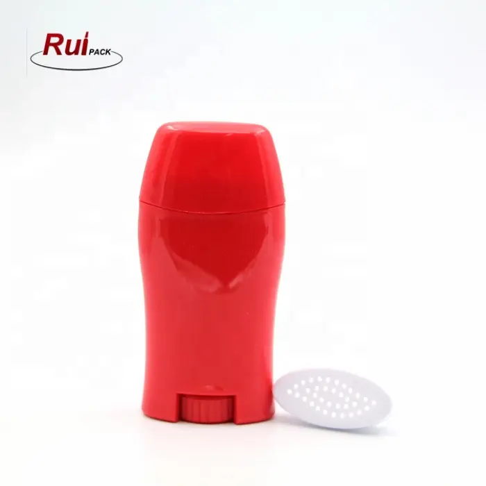 RUIPACK Hot Sale 50g Empty Deodorant Cream Containers Plastic Deodorant Stick With Hole