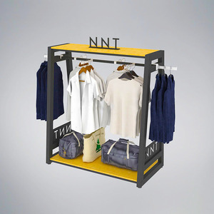 Estante Metálico Personalizado Mingtang para Ropa, Soporte Moderno Tipo Isla para Tiendas de Camisetas, Exhibidor de Ropa para Boutiques y Comercios Minoristas - Product Image 4