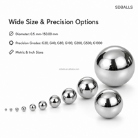 Vente flash - Billes en acier inoxydable 440C - 1/8 pouce - 3,175 mm - Billes de roulement de précision G10 - Sphères durcies HRC60 - Résistantes à la corrosion
