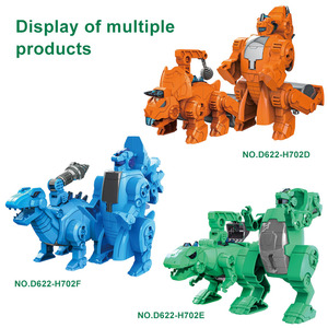 <span class=keywords><strong>Robot</strong></span> transformador para niños, juguete de dinosaurio en forma de Animal, <span class=keywords><strong>Robot</strong></span> DIY de montaje, juguetes transformables manuales para niños, venta al por mayor - Product Image 6