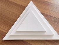 Toiles triangulaires multi-tailles en gros, formes irrégulières, toiles vierges pour la création artistique des artistes
