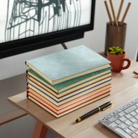 Carnet de notes professionnel personnalisé A6/A5, style imprimé, 200 pages, en cuir PU, promotionnel, pour enregistrement de travail et conférences