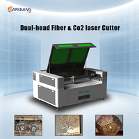 Machine de gravure et de découpe laser double faisceau 1390 pour métaux et non-métaux, CO2, fibre, acrylique, bois, cuir, MDF