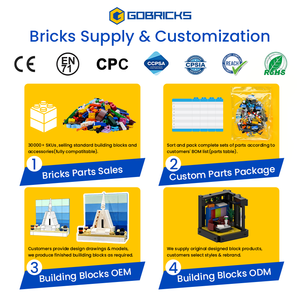 Gobricks Venta al por Mayor de Piezas Sueltas GDS-700 Placa de Cuña 8x8 con Esquinas Cortadas para Bricolaje, Ladrillos Base MOC para Aviones y Naves Espaciales, Suministro a Granel LDD 30504 - Product Image 6