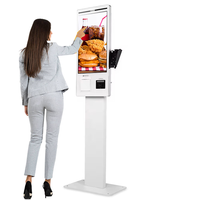 OEM ODM Kiosco de Autoservicio Todo en Uno Modular Opcional de 21.5 Pulgadas J4125 J6412 POS Totem para Pedidos en Tiendas Minoristas, Máquina de Pago