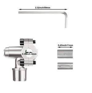 Válvula de Aguja de Latón con Salida Comprimida de 1/4\" y Autoperforación Manual para Uso en Aire Acondicionado de 3/8\" a 1-15/16\" de Diámetro - Product Image 2
