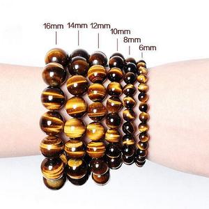 Bracelet en pierre naturelle avec breloque Pixiu en œil de tigre, Fengshui, perles, ST314 - Product Image 4