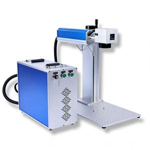 เครื่องเลเซอร์ไฟเบอร์แบบตั้งโต๊ะ 30W สำหรับสลักโลหะ รองรับไฟล์ DXF/AI/PLT/BMP จากโรงงาน - Product Image 1