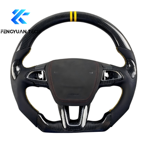<span class=keywords><strong>Volante</strong></span> Deportivo de Carreras de Fibra de Carbono Real Personalizado para Ford Trim EcoBoost GT/Shelby GT350/Focus 4 2013 2014 <span class=keywords><strong>sin</strong></span> airbag - Product Image 2