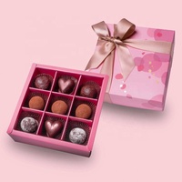 Boîte cadeau Vente chaude Boîtes d'emballage pour chocolats LOGO personnalisé Emballage pour truffes au chocolat Boîte cadeau de Noël