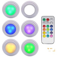 Lampes murales d'intérieur intelligentes sans fil Lampe de presse Télécommande Vacances Ambiance colorée Éclairage Couloir Armoire Veilleuse