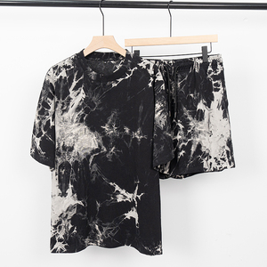 Vente en gros <span class=keywords><strong>Ensemble</strong></span> 2 pièces t-<span class=keywords><strong>shirt</strong></span> <span class=keywords><strong>et</strong></span> <span class=keywords><strong>short</strong></span> tie-dye personnalisés pour hommes vêtements t-<span class=keywords><strong>shirt</strong></span> <span class=keywords><strong>Ensemble</strong></span> <span class=keywords><strong>short</strong></span> <span class=keywords><strong>et</strong></span> chemise teintée en coton blanc pour hommes - Product Image 2