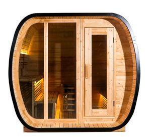 ساونا مكعبة خارجية عالية الجودة من هيليوس مع غرفة خلع الملابس بالبخار التقليدي كابينة صلبة - Product Image 2