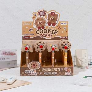 रचनात्मक प्यारा कुकी कार्टून फ्फी प्लश जेल पेन स्कूल बच्चों के सिमुलेशन स्टार मॉडलिंग शिल्प प्लास्टिक ग्लिटर मजाकिया व्यक्तित्व - Product Image 5