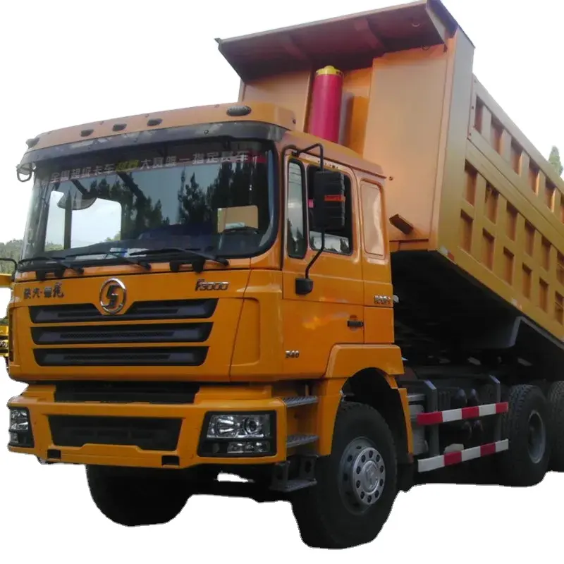 Camión volquete de segunda mano usado LNG Shacman F3000 con tracción izquierda 6x4 8x4 40 toneladas Euro 3 12 ruedas vehículo tractor minero