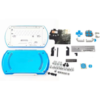 1 Juego de Carcasa Completa Inalámbrica Compatible con PSP Go, Material ABS, Multicolor, Reemplazo Completo con Kit de Botones