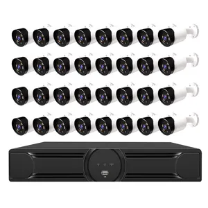 Loosafe 32 CH 3/5MP Full Color Night Vision Hd CCTV Camera System With 1 Way Audio