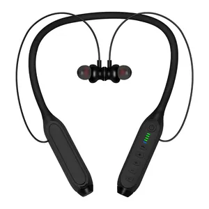 D766 hot low latency gaming earphone 6 sound modes led power display 100 hours play Hifi stereo bass in ear neckbands
