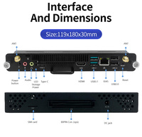 Mini PC JWIPC S084 Intel Tiger Lake-U AX210 WiFi6 à trois écrans, 11e génération, 4,70 GHz, Barebone, intégré, stock Linux, métal, Iris Xe