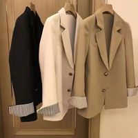 Veste en tricot pour femme, style anglais, couleur unie, manches longues, cardigan, bouton unique, veste de bureau, veste de travail