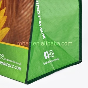 ถุงผ้าโพลีโพรพิลีนแบบนำกลับมาใช้ใหม่ได้พิมพ์โลโก้แบบกำหนดเอง - Product Image 5