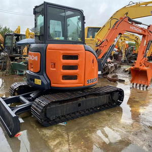Mini-excavatrice sur chenilles Hitachi ZX55USR d'occasion avec bras long, faible nombre d'heures de travail et en excellent état - Product Image 6