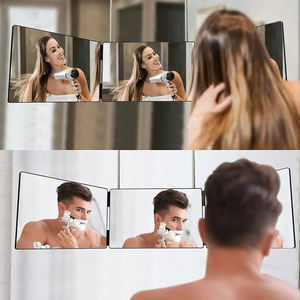 Espejo de Maquillaje Triple Plegable, Retráctil, Ajustable, Portátil, con Tres Espejos - Product Image 5