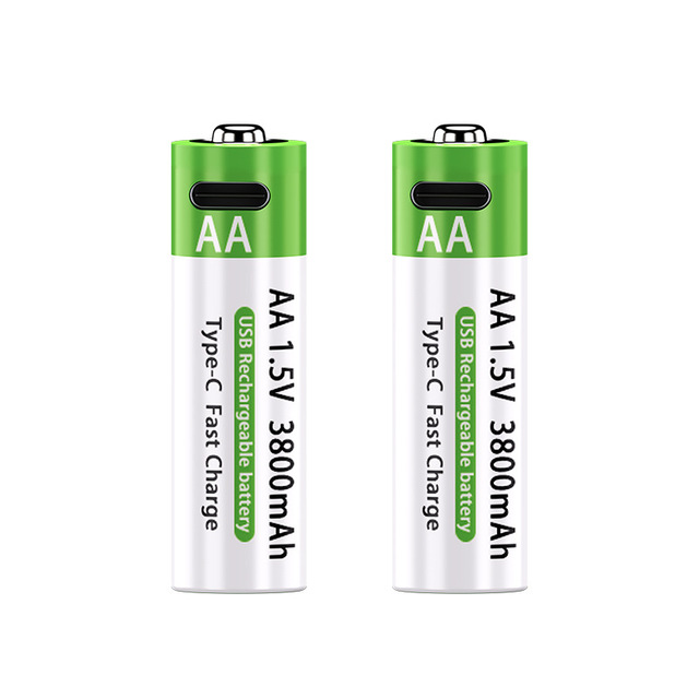 AAA Rechargeable Lithium-Ion Battery TYPE-C 1.5V USB Fast Charging Eco-Friendly Wireless Mouse Battery in Stock