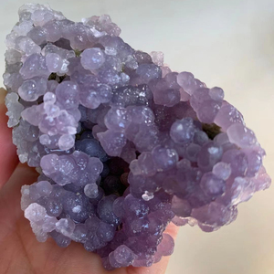 Cluster di agata di cristalli di guarigione di pietra minerale di agata viola di quarzo spirituale naturale - Product Image 5