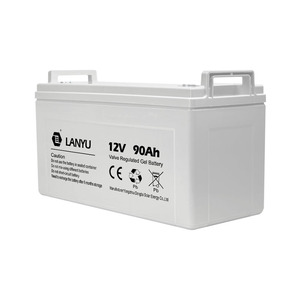 מפעל 12V 90ah עופרת חומצת סוללה עם 10 שנים עבודה חיים