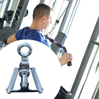 Barre de presse triceps double poignée robuste antidérapante pour l'entraînement de musculation