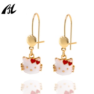 Il <span class=keywords><strong>Set</strong></span> di gioielli in lega placcata oro Kawaii KT gat girls di moda Y2K include bracciale collana cuore zircone matrimoni bambini - Product Image 3