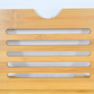 Alta calidad personalizado Simple Natural bambú bañera Caddy estante elegante baño bandeja para juegos de baño - Product Image 5