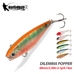 โรงงานขายส่ง Hunthouse เหยื่อปลอม ABS 60 มม. 4.1 กรัม <span class=keywords><strong>WTD</strong></span> Walk the Dog Topwater Minnow สำหรับตกปลาแบสในน้ำจืด - Product Image 1
