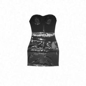 Modello di una volta abbigliamento in lattice Sexy in lattice <span class=keywords><strong>nero</strong></span> <span class=keywords><strong>Top</strong></span> Dress in lattice gonna attillata abbigliamento Sexy <span class=keywords><strong>Lingerie</strong></span> all'ingrosso - Product Image 2