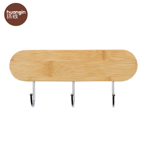 Gancio da Parete <span class=keywords><strong>per</strong></span> Piastrelle, <span class=keywords><strong>Ganci</strong></span> Adesivi, Appendiabiti <span class=keywords><strong>per</strong></span> Asciugamani e Chiavi in Bambù - Product Image 1