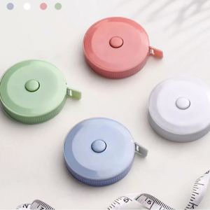 Cinta Métrica Portátil, Color Macaron, Forma Redonda, Mini, Linda, de Plástico, Centímetros y Pulgadas, Retráctil, Regla, Artículos de Uso Diario - Product Image 2