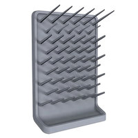 Étagère murale portable Offwhite PP pour usine, laboratoire, école, hôpital, support de séchage à crochets, résistant aux produits chimiques et aux acides