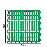 Plancher à lattes en HDPE renforcé à double nervure pour moutons/chèvres, sol durable pour bétail, neuf, emballé sur palette