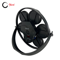 Lumière LED ronde rétro COB 7x50W avec bande LED RGB Halo pour DJ, discothèques, concerts, événements