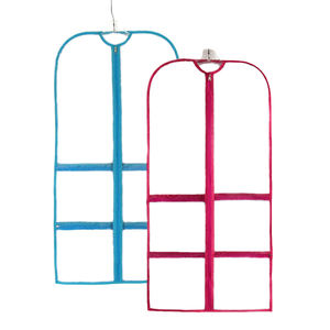 Sac de rangement suspendu pour vêtements de danse pour enfants, léger et transparent, avec poches, <span class=keywords><strong>housse</strong></span> de voyage durable pour danseurs - Product Image 2