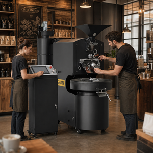 Yoshan 10kg 12kg 15kg Coffee Roasting Machines Electric Coffee Roasted Probat Industrial Coffee Roaster - Product Image 1