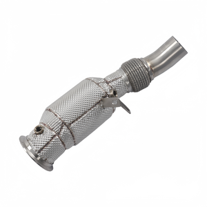 Collecteur d'échappement SS304 N20 pour moteur <span class=keywords><strong>BMW</strong></span> Série 4 F32 F33 F36 420i 428i, tuyau de descente avec bouclier thermique - Product Image 2