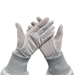 Guantes Antiestáticos <span class=keywords><strong>ESD</strong></span> para Coser, Sin Pelusas, de Poliéster, para Cuarto Limpio, para Línea de Ensamblaje, en Existencia - Product Image 1